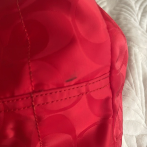 Coach rare satchel Red color. - Picture 6 of 6